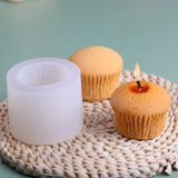 3D Cupcake Shape Silicone Mold Candle Making Tool DIY Candle Moulds Ornaments