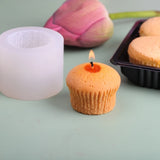 3D Cupcake Shape Silicone Mold Candle Resin Making Tool DIY