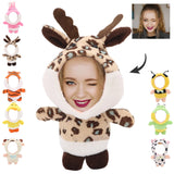 3D Funny Kids Adults Face Photo Doll Keychain Animal Toy Key Chain Pendant