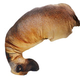 3D Bend Dog Printed Throw Pillow Lifelike Animal Funny Dog Head Cosplay Toy