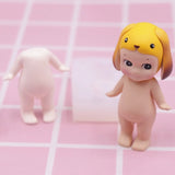 Cartoon Boy Body Silicone Mould for DIY Wax, Clay - Baby Shower Birthday Tool