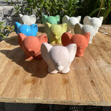 3D Elephant Flowerpot Concrete Silicone Molds for DIY Plaster Resin Mould