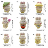 3D Rabbit Silicone Mold Bunny Candle DIY Ornament Resin Crafts Non-stick