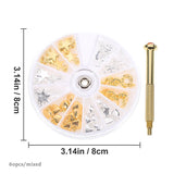 3D Moon Star Constellation Rhinestone Nail Charms