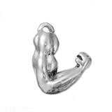 3D Alloy Metal Fitness Fighting Muscle Charm Gym Inspire Jewelry