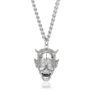 3D Stainless Steel Men's Necklace Gothic Punk Pendant