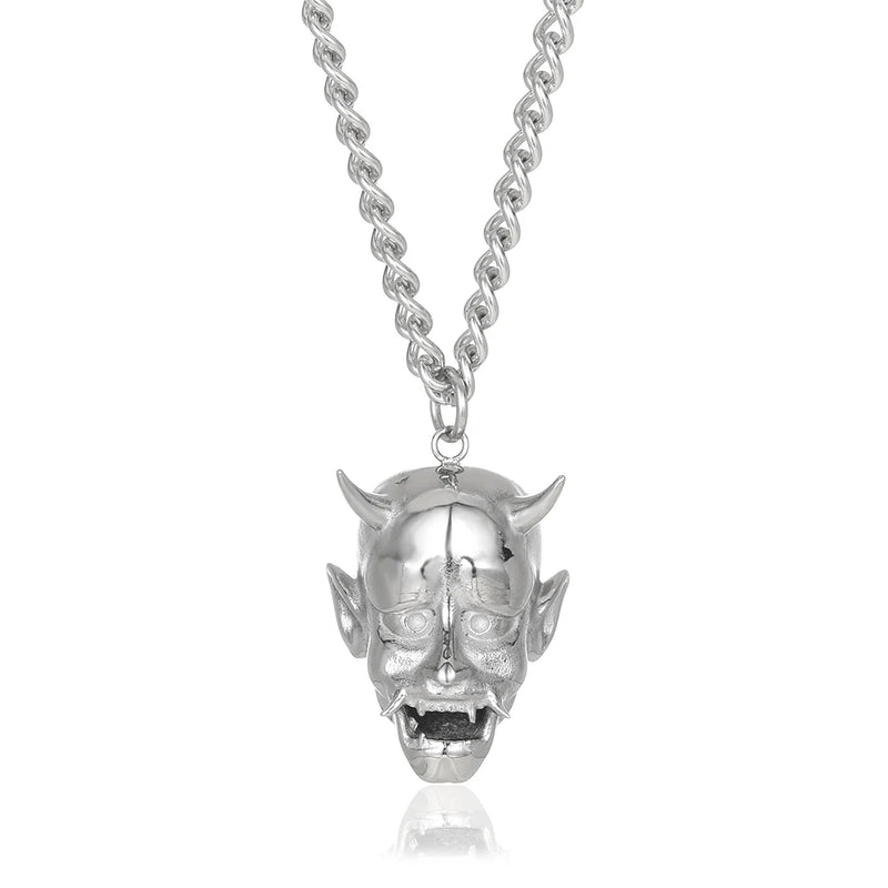 3D Stainless Steel Men's Necklace Gothic Punk Pendant