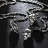 3D Stainless Steel Men's Necklace Gothic Punk Pendant