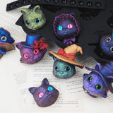 Devil Cat Resin Molds Witch Cat Head Silicone Molds