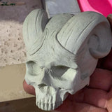 3D Devil Horns Skull Candle Mold European American Characters Scented Candle