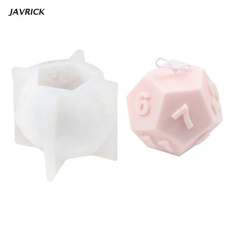 3D Dice Decoration Candle Mold - European & American Characters
