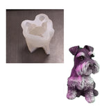 3D Dog Sape Scented Candle Silicone Mold Resin Epoxy Casting Mold