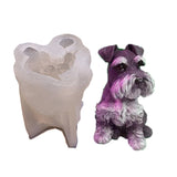 3D Dog Sape Scented Candle Silicone Mold Resin Epoxy Casting Mold