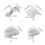 3D Easter Animal Epoxy Glue Silicone Mold Ornament Diy Crafts LXAE