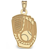 Personalized 3D Engrave Sports Number Pendant Necklace