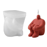 3D Fat Human Body Silicone Mold Epoxy Resin DIY Decor Soap Melt Resin Clay