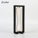 3D Floating Frame Shadow Box Jewelry Display Stand Earring Coins Gem Stones