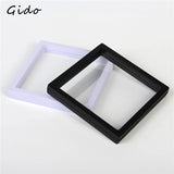 3D Floating Frame Shadow Box Jewelry Display Stand Earring Coins Gem Stones