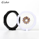 3D Floating Frame Shadow Box Jewelry Display Stand Earring Coins Gem Stones