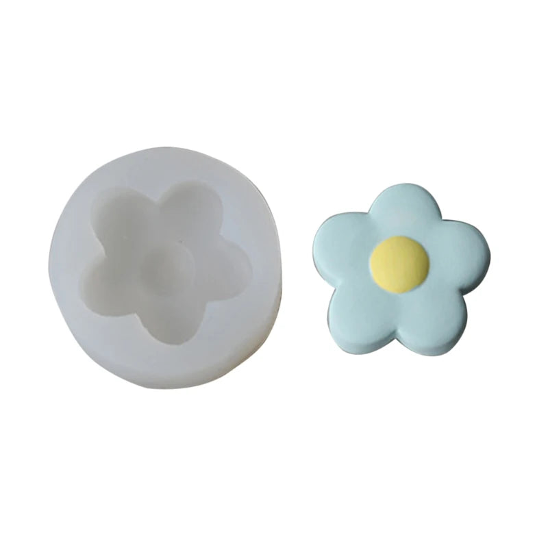 3D Flower Shape Mold Aromatherapy Plaster Mold Making Soap Candle Jewelry