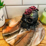 3D Flower Skull Decoration Epoxy Resin Mold for Jewelry Making