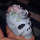 3D Flower Skull Decoration Epoxy Resin Mold for Jewelry Making