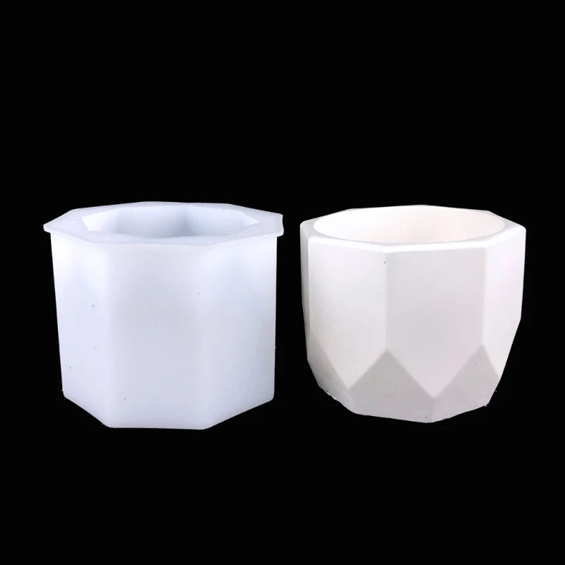 3D Flower Vase Silicone Mold for Chocolate Plaster Candle Soap Resin