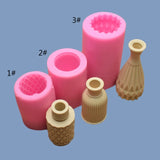 3D Flower Vase Silicone Mold for Chocolate Candle Soap