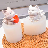 3D Fox Silicone Resin Molds for DIY Cake Making
