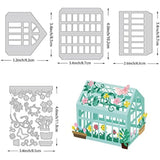 3D Garden House Metal Cutting Dies for Card Making Scrapbook