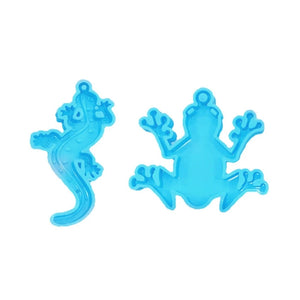 3D Gecko/Frog Candle Molds Soap Molds Key Ring Pendant Mould Tool
