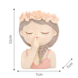 3D Girl Head Flower Pot Succulents Planter Mold Silicone DIY Crafts