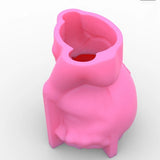 3D Girl Head Flower Pot Succulents Planter Mold Silicone DIY Crafts