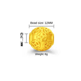 3D Plated Vietnam Sand Money Bead Plating Transfer Beads for Jewelry Making