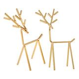3D Golden Deer Jewelry Display Stand Necklace Earrings Organizer