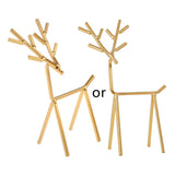 3D Golden Deer Jewelry Display Stand Necklace Earrings Organizer