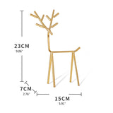 3D Golden Deer Jewelry Display Stand Necklace Earrings Organizer