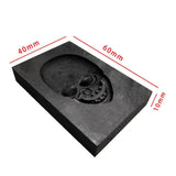3D Graphite Ingot Mold for Skull Jewelry Making
