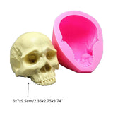3D Halloween Skull Silicone Mold for DIY Decoration Soap Candle Resin Clay