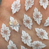 3D Acrylic Flowers Nail Charms Summer Nail Art Accessories