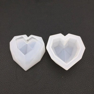 Heart-Shaped Epoxy Resin Storage Box Molds for DIY Crafts