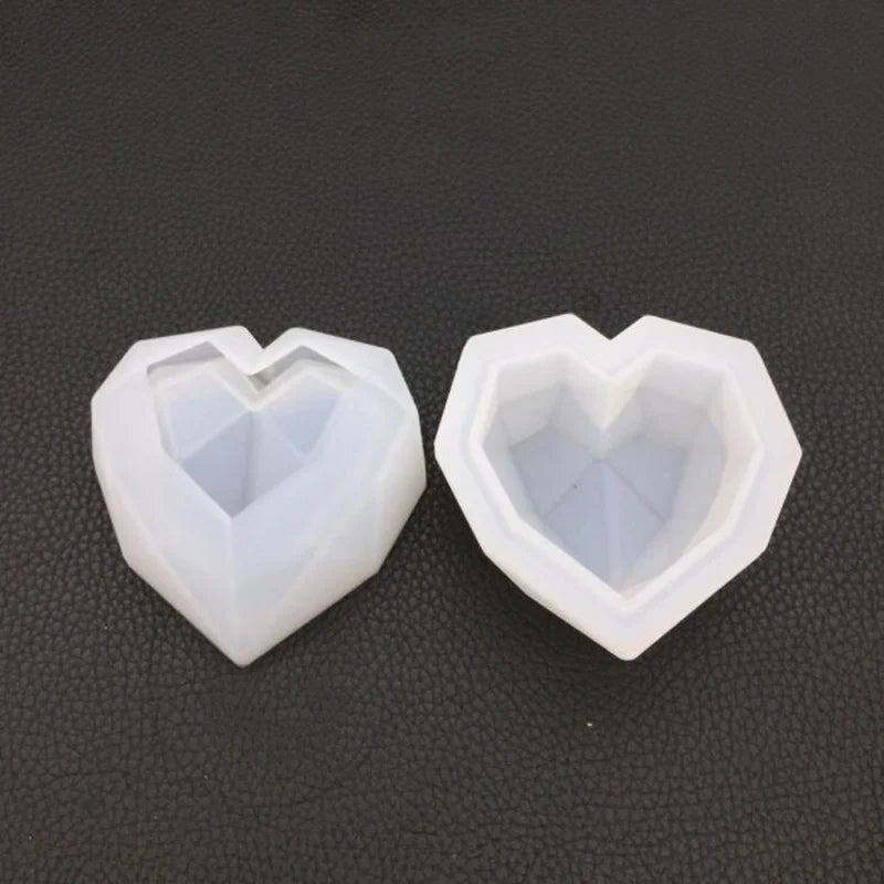 Heart-Shaped Epoxy Resin Storage Box Molds for DIY Crafts
