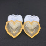 Heart-Shaped Epoxy Resin Storage Box Molds for DIY Crafts
