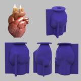 3D Heart Silicone Mold Candle Wax Soap Resin Clay Mould DIY Cake