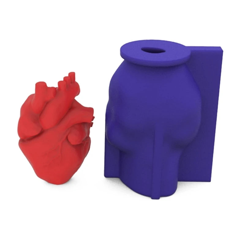 3D Heart Silicone Mold Candle Wax Soap Resin Clay Mould DIY Cake