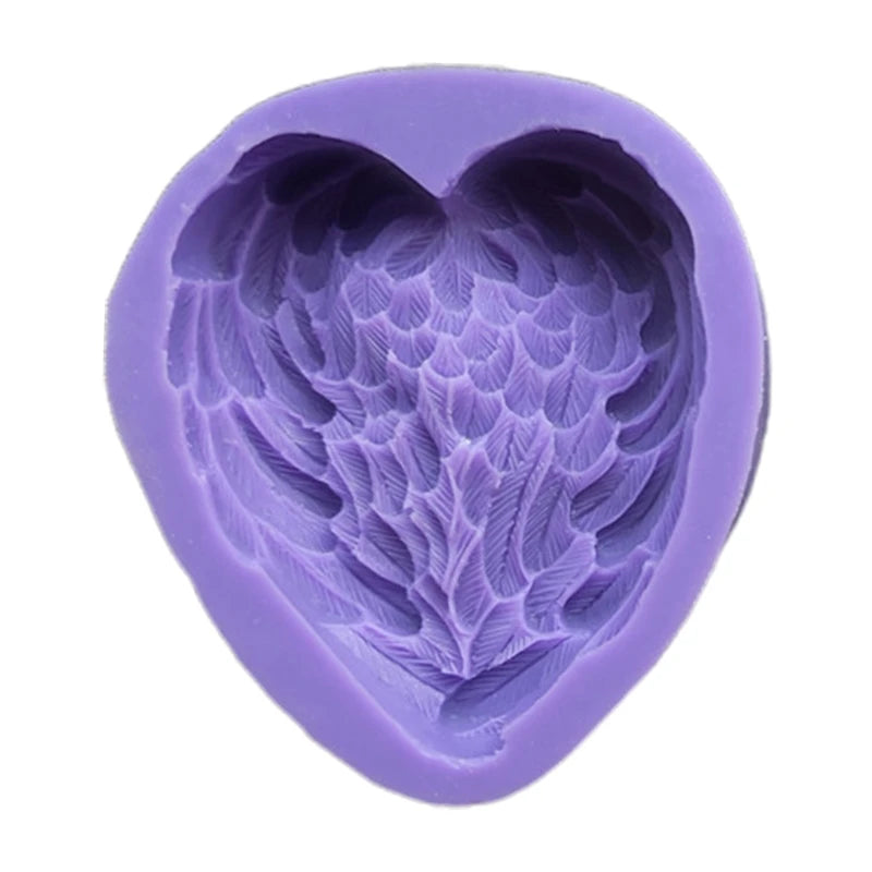 Heart Feather Home Decor Epoxy Resin Mold DIY Crafts Silicone Mould