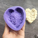 Heart Feather Home Decor Epoxy Resin Mold DIY Crafts Silicone Mould