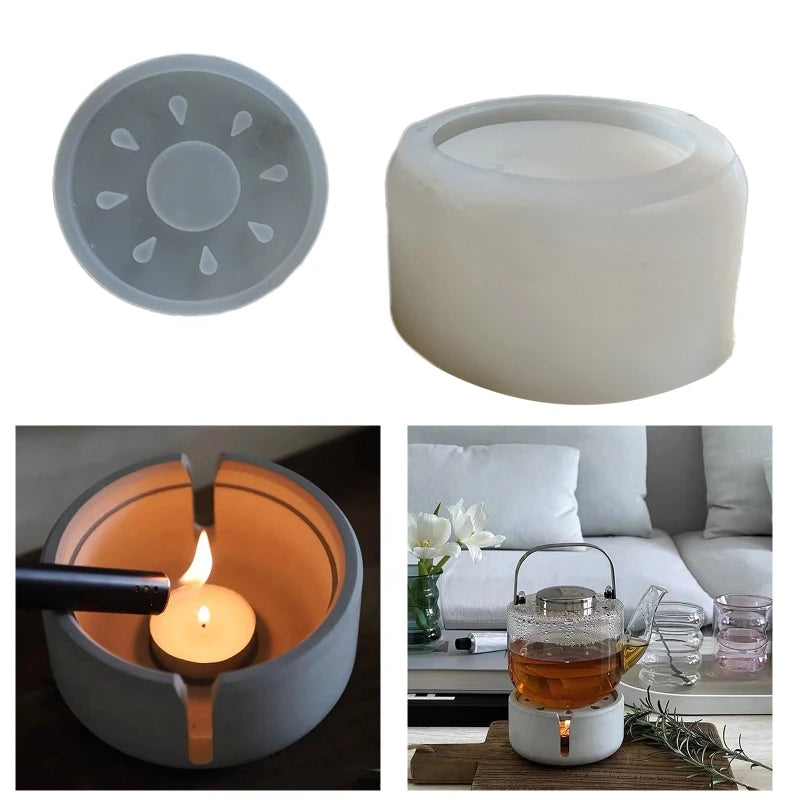 3D Heating Warm Wine Device Candle Silicone Mold for Diy Crafts