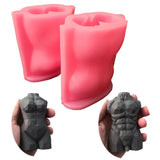 3D Human Body Candle Epoxy Resin Mold - Aromatherapy Plaste Casting Silicone