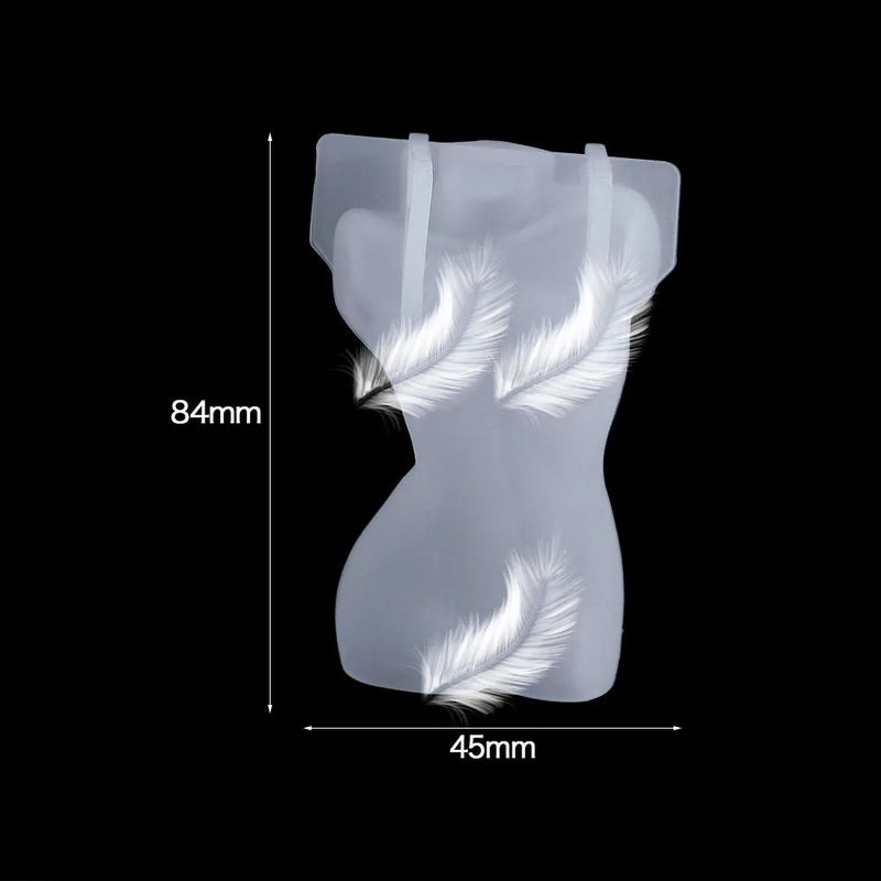 3D Human Body Candle Silicone Wax Mold Art Soap Chocolate Epoxy